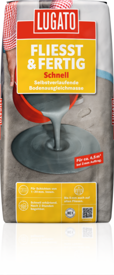 BODENAUSGLEICHSMASSE FLIESST & FERTIG SCHNELL